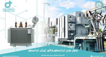 جدول وزن ترانسفورماتور