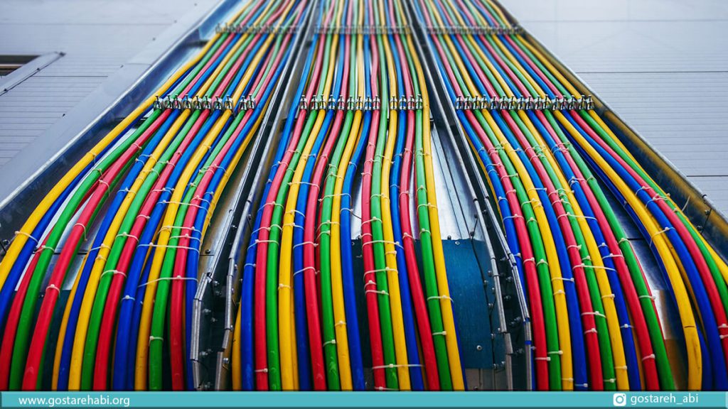 کابلهای انعطاف پذیر در سیم کشی ساختمان به رنگهای استاندارد