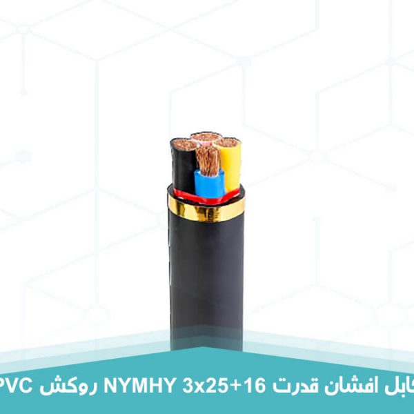 کابل برق افشان قدرت 3 در 25+16 روکش PVC