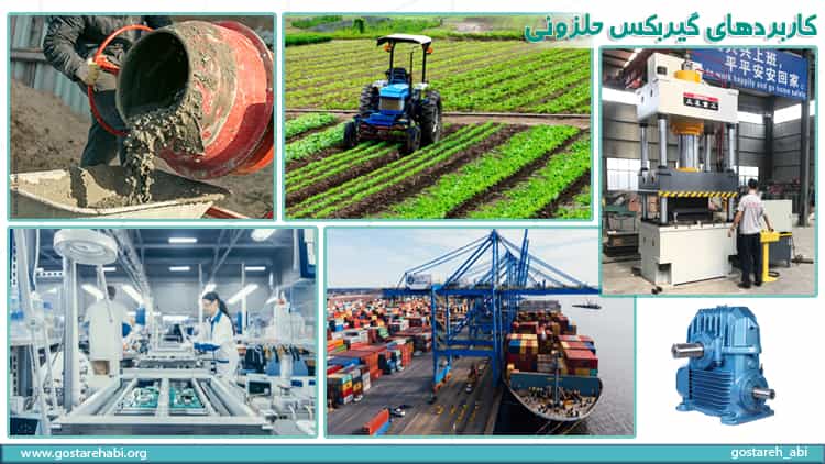 کاربردهای گیربکس های حلزونی