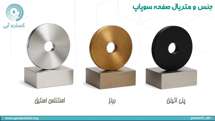 انواع متریال صفحه سوپاپ پمپ شناور